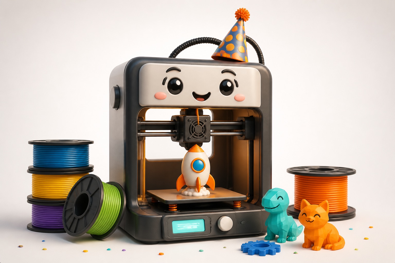 Petite imprimante 3D en préparation de boutique